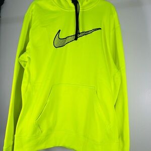 Nike Men's Bright Yellow Hoodie